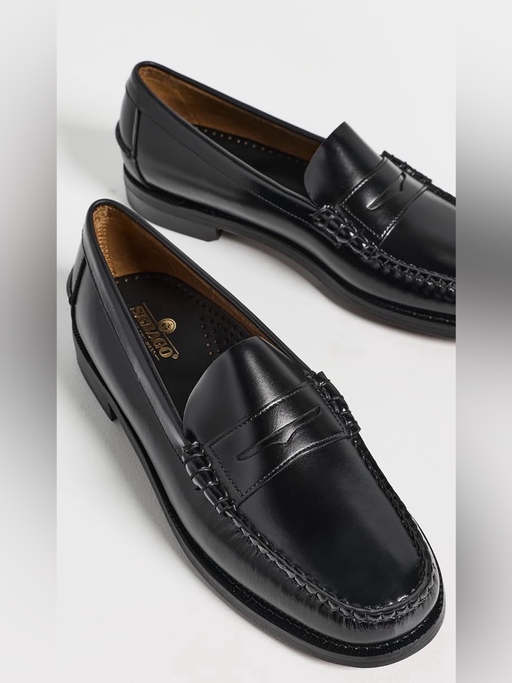 Black Penny Loafers - Classic Slip-On Dress Shoes